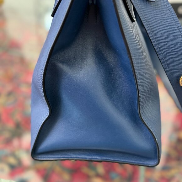 Prada Saffiano Bluette Medium Bag - Picture 7 of 13